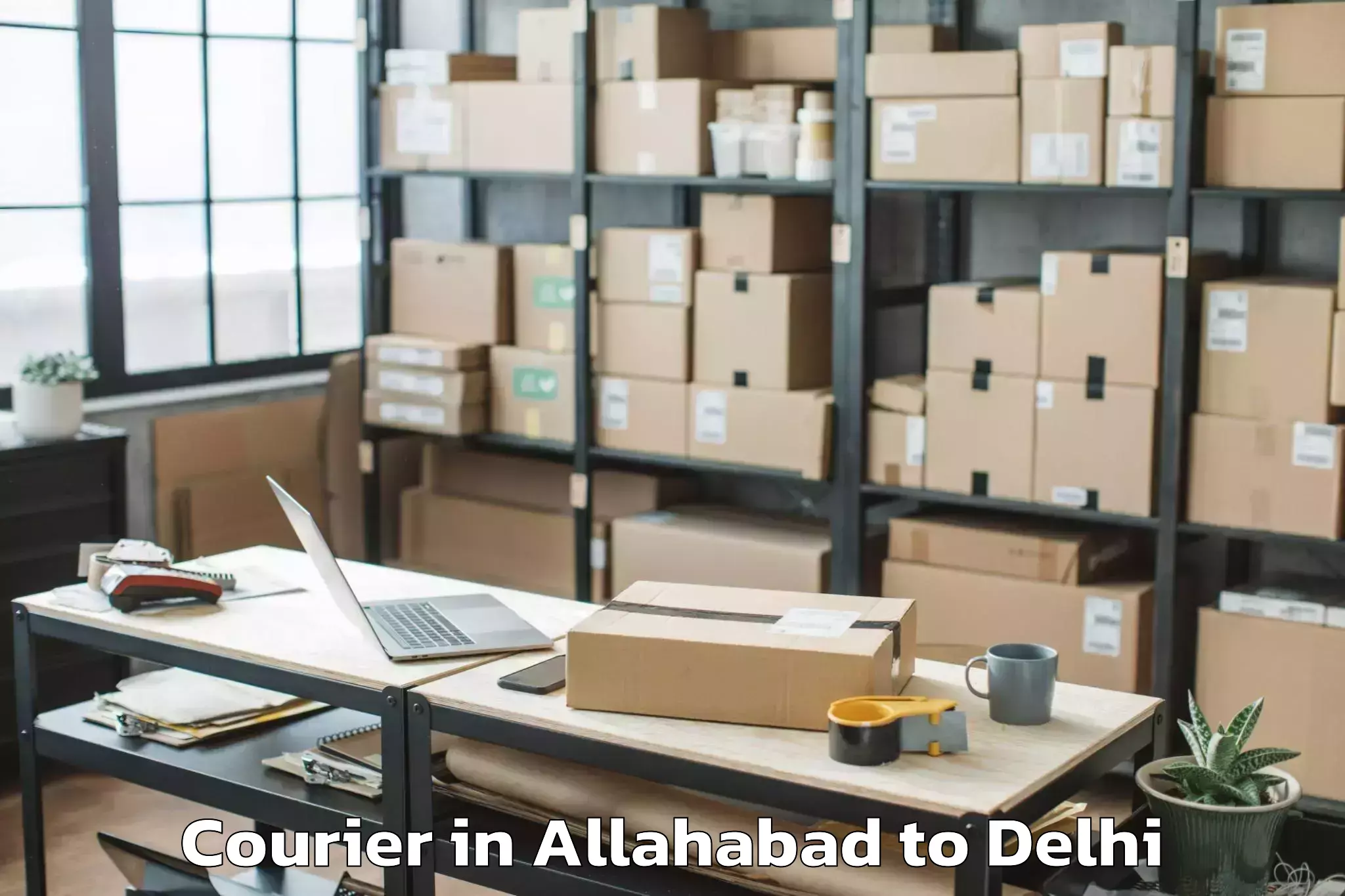 Allahabad to Jawaharlal Nehru University Ne Courier Booking